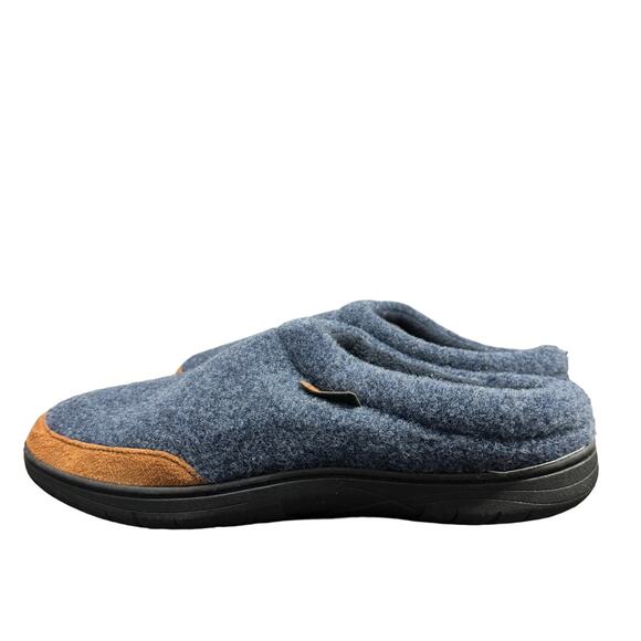 Haggar Mens Clog Slippers Size XL 11-12 Blue Felt Memory Foam Lightweight New‎ - Picture 6 of 10